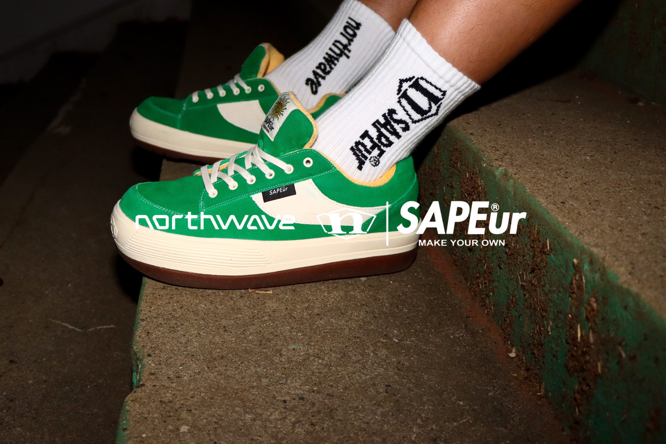 SAPEur northwave浜田雅功 ESPRESSO グリーン28cm 本日発売！【𝐍𝐎𝐑𝐓𝐇𝐖𝐀𝐕𝐄 × 浜田雅功 × 𝐒𝐀𝐏𝐄𝐮𝐫