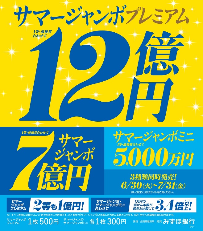 サマージャンボ宝くじ発売！ | イオン挾間店 | イオン九州株式会社