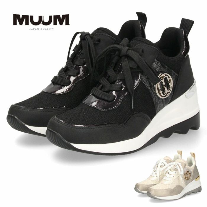 靴 mu MUUM】華やかさと歩きやすさを兼ね備えた厚底スニーカーの入荷です