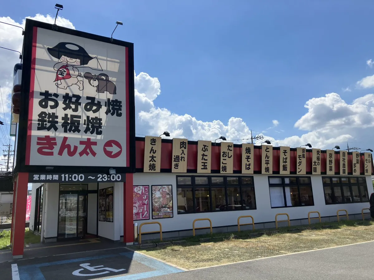 お好み焼・鉄板焼きん太枚方養父店店舗外観