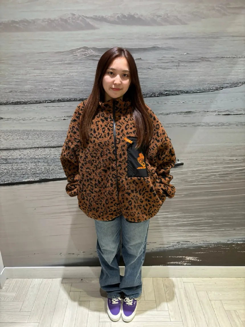 SANTACRUZ サンタクルーズ アウター ボアジャケット レディース リバーシブル レオパード柄 502243131 ムラサキスポーツ限定