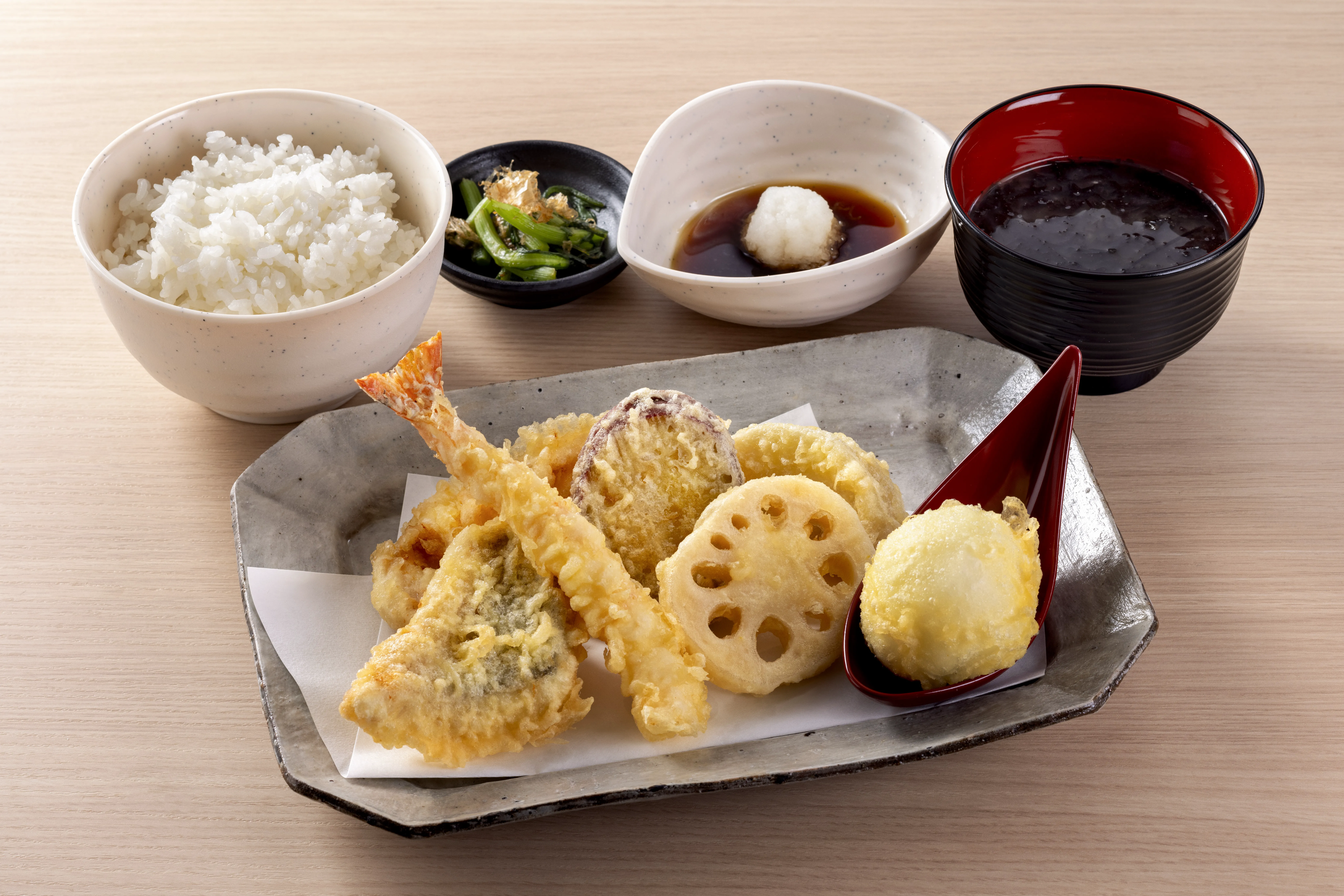 天ぷら定食【梅】 1,380円