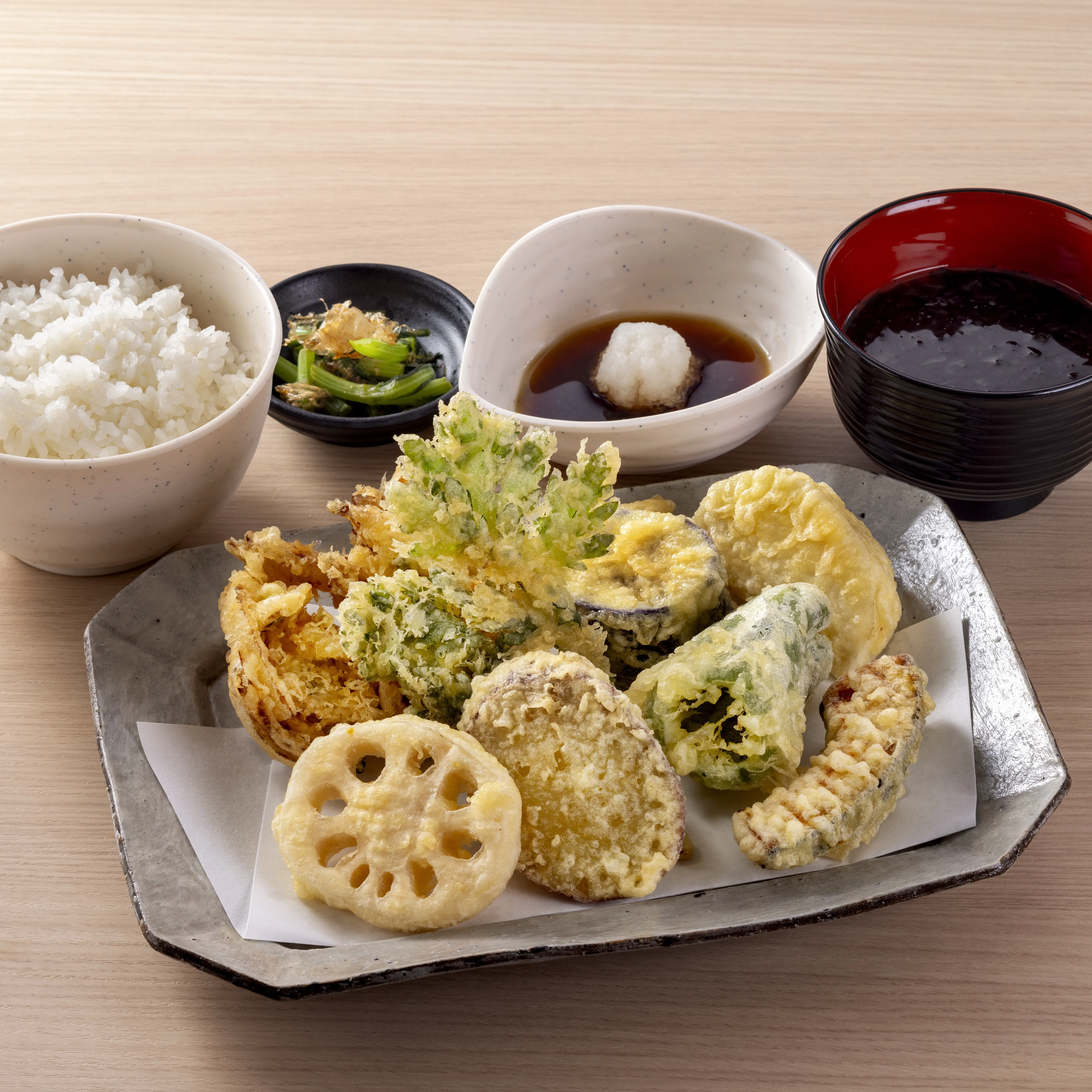 野菜天ぷら定食 1,200円