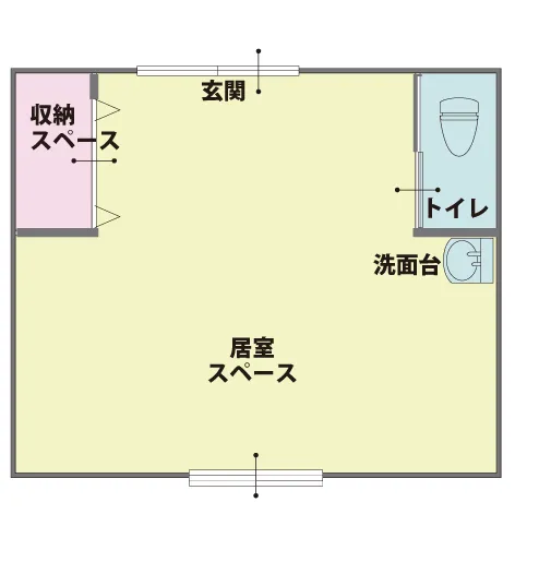 Cタイプ　30㎡　二人部屋