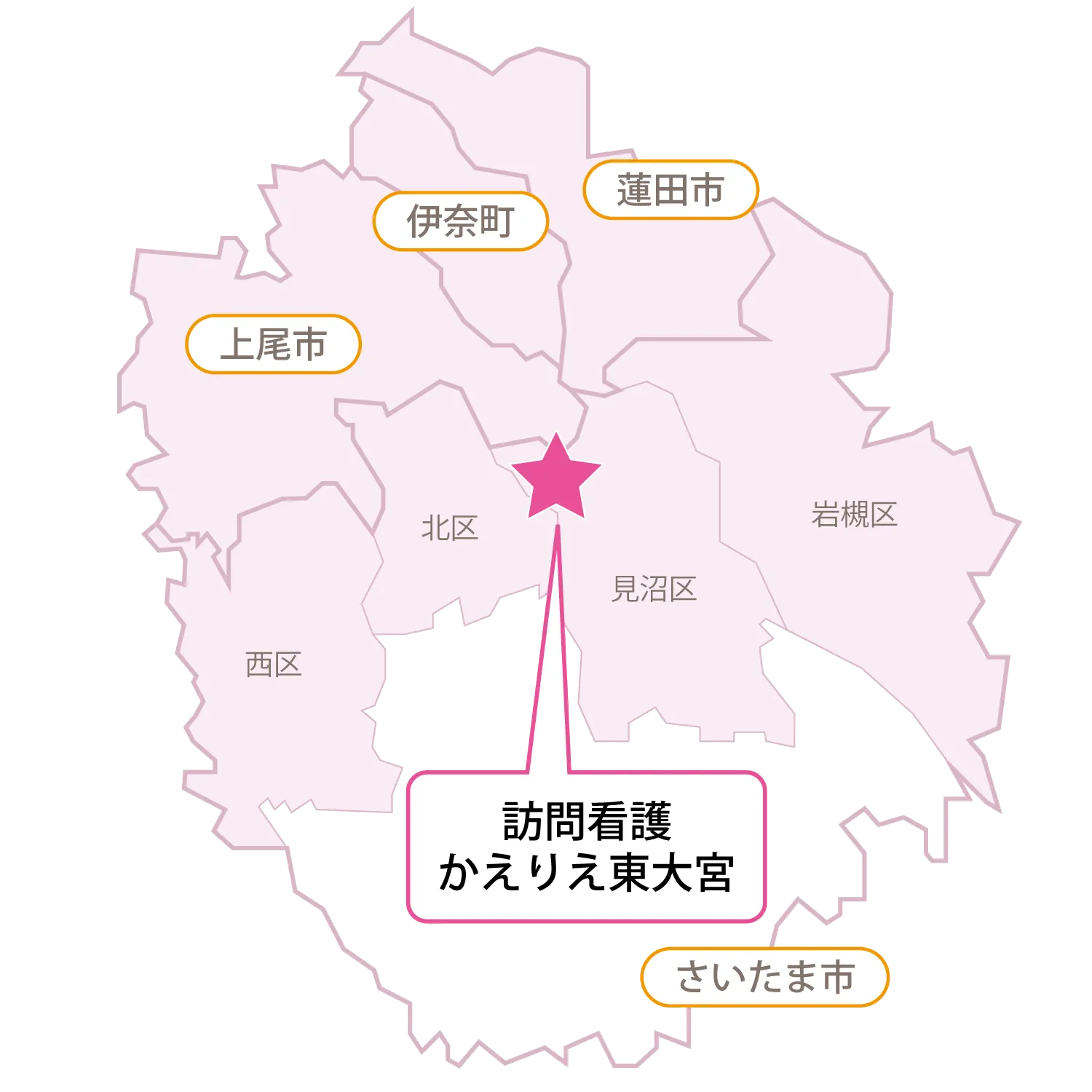 【東大宮】エリアマップ