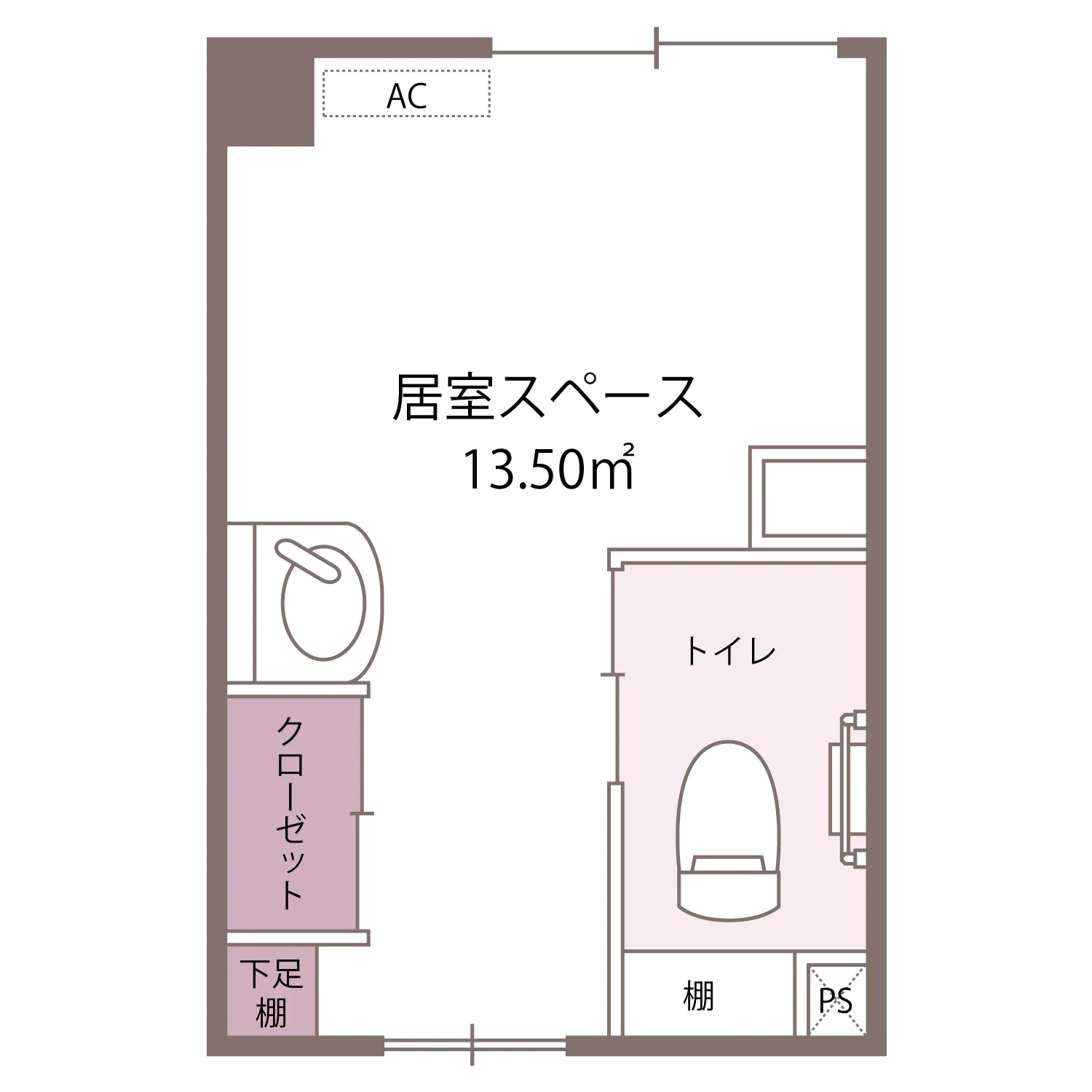 1Rタイプ 13.50㎡