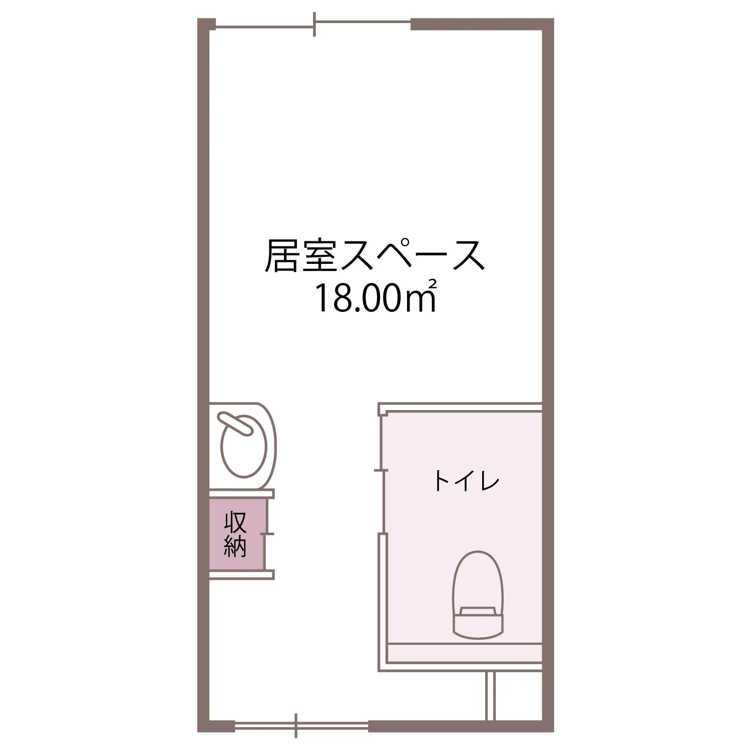 1Rタイプ 18㎡