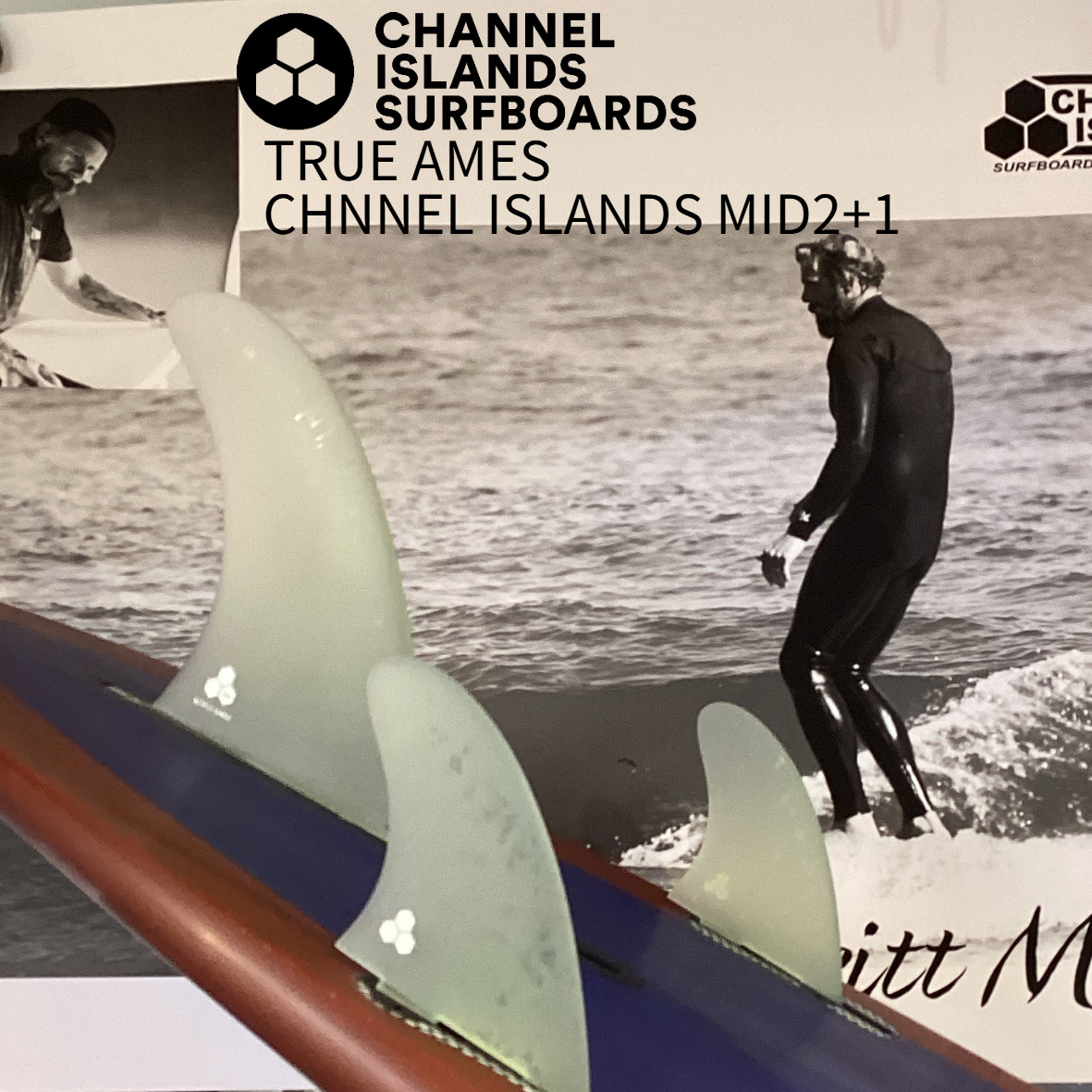 サーフィン・ボディボード TRUE AMES CI Mid 2+1 FCS True Ames×Channel Islands CI MID2+1 FIN | ムラサキスポーツ OUTLET